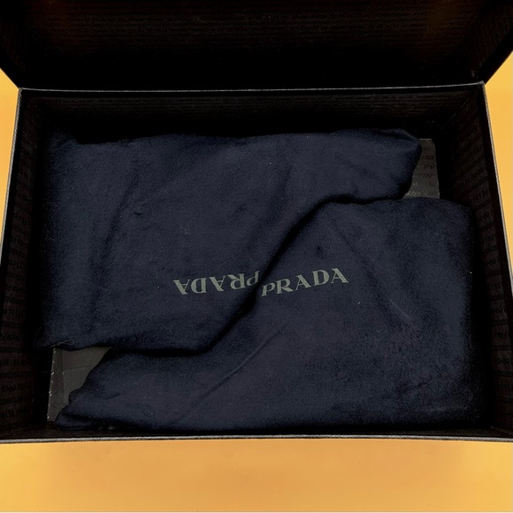 Prada Men's Saffiano Leather Chelsea Boots -Original Box & Shoe Covers Included! - Picture 7 of 14